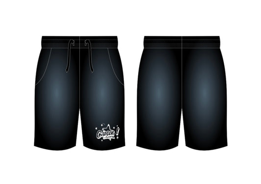 Acid Wash Shorts(Black)