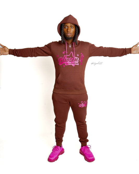 Chosen 1 Sweatsuit- Brown&Pink(Unisex)